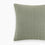 Detail Of Organic Cotton Ribbed Knit Pillow Cover In Moss