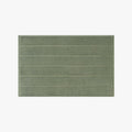 Organic Ribbed Bath Mat In Fern