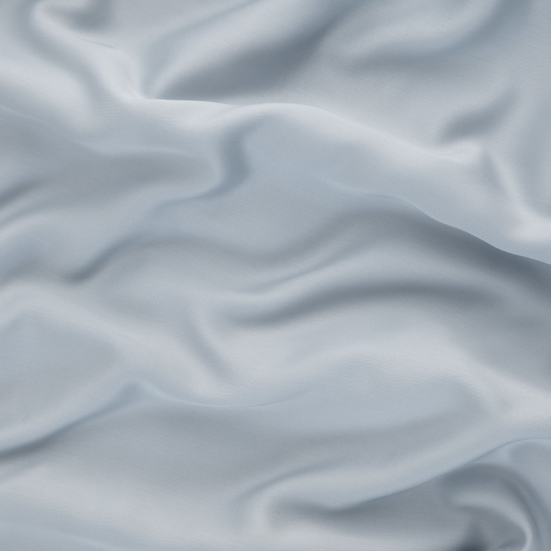 Texture Detail Of TENCEL Lyocell Flat Sheet In Gray Sky