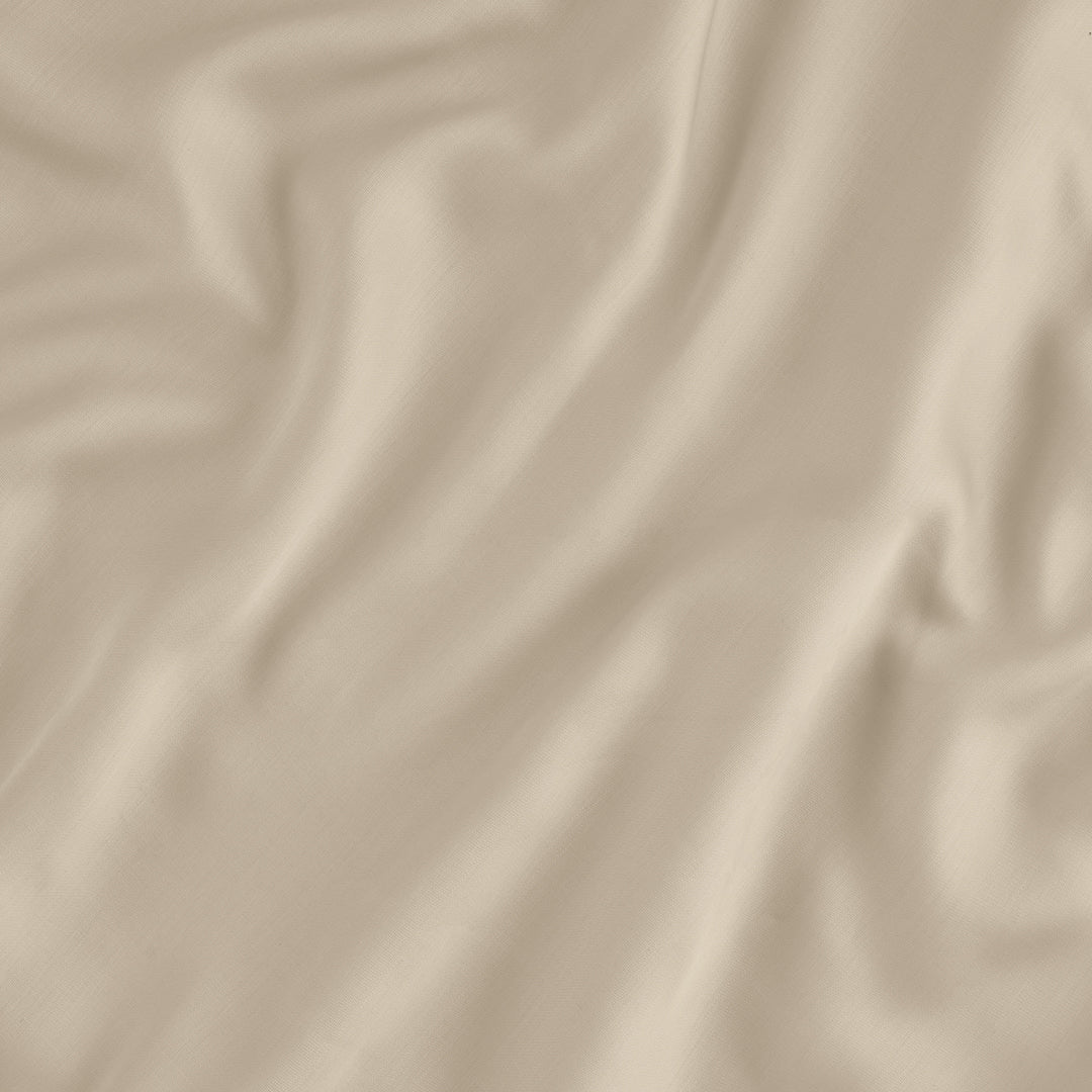 Texture Detail Of TENCEL Lyocell Flat Sheet In Sandshell