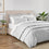 Linen Eucalyptus Duvet Set In Glacier On Bed