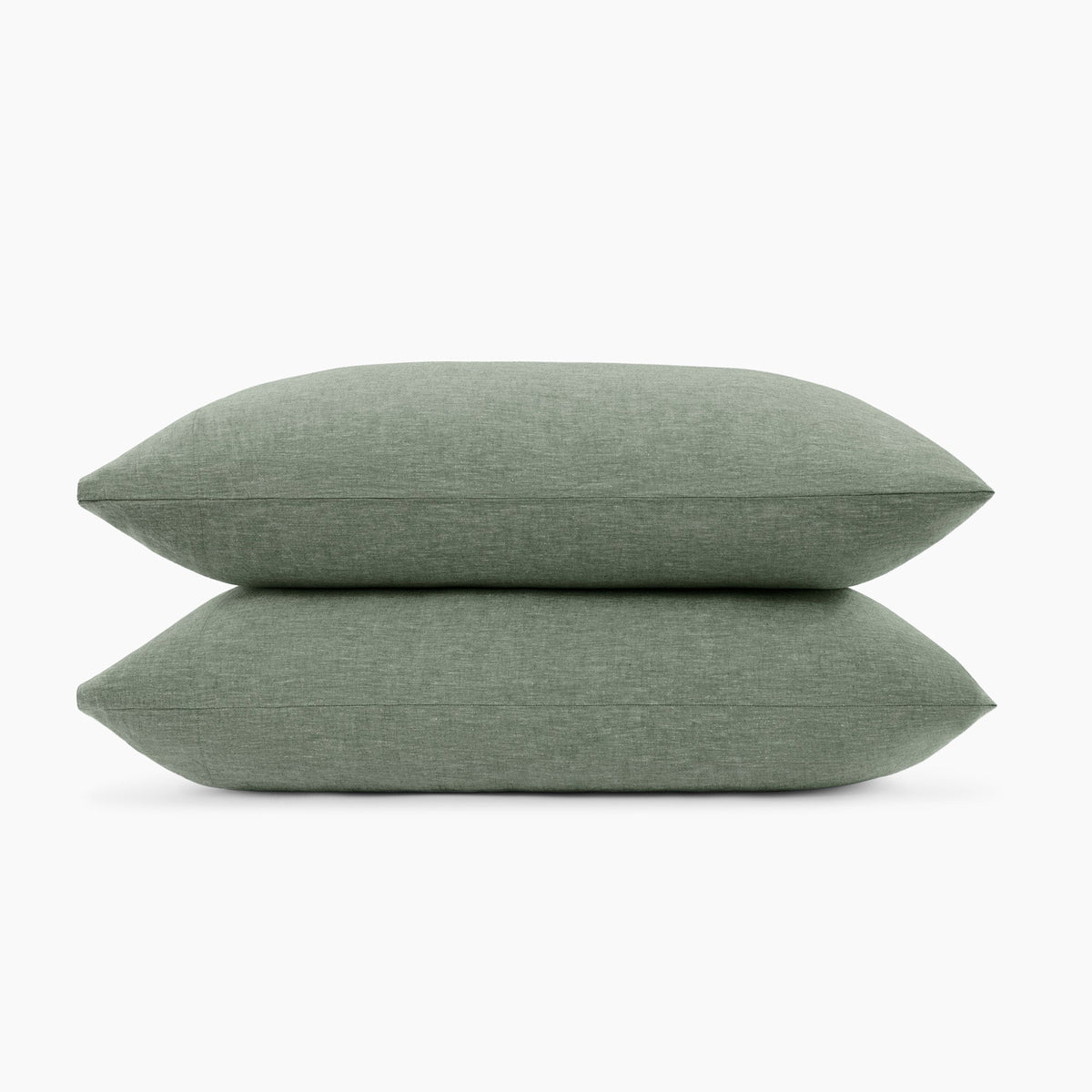 Linen Eucalyptus Pillowcase Set In Forest