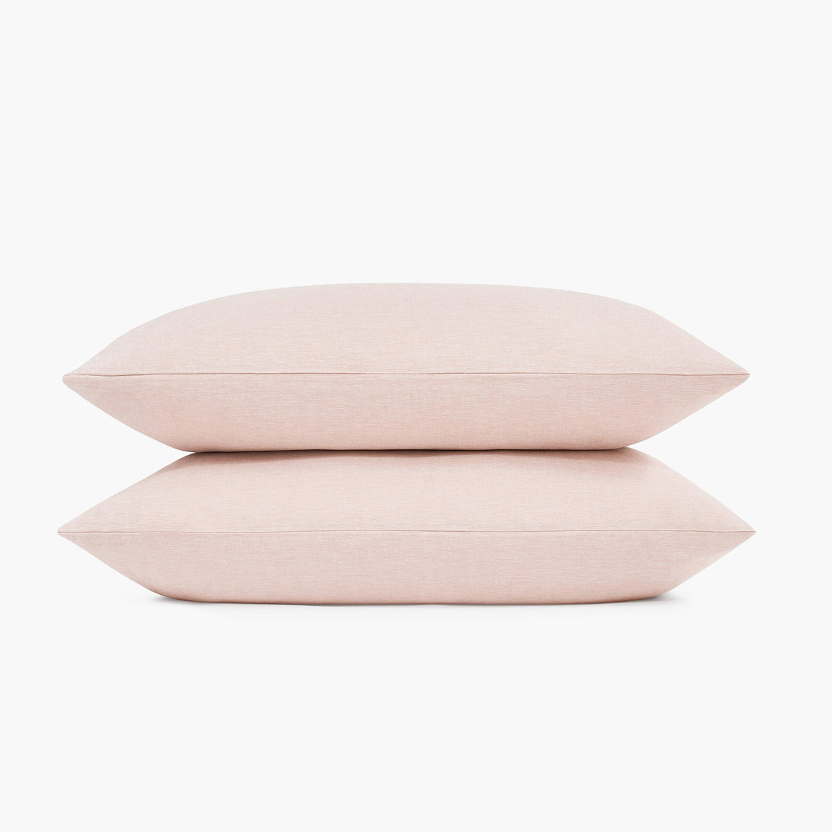 Linen Eucalyptus Pillowcase Set In Rose Dust