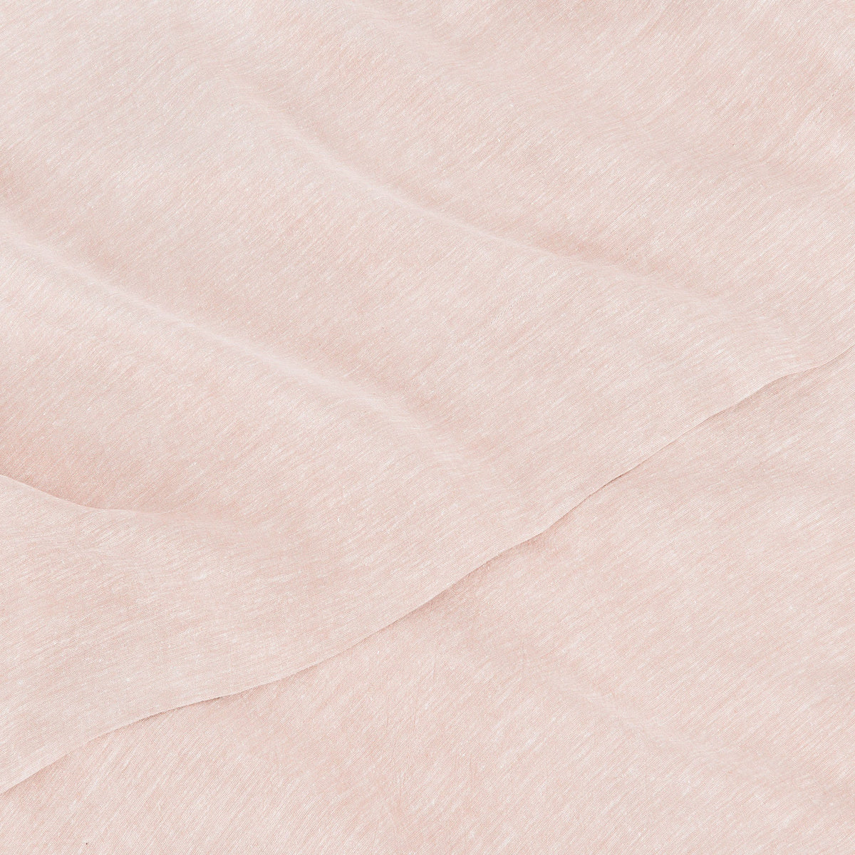 Texture Detail Of Linen Eucalyptus Sheet Set In Rose Dust