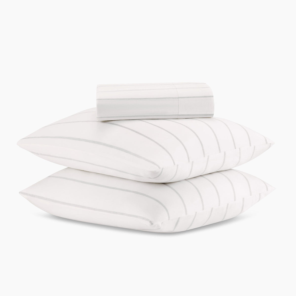 Linen Eucalyptus Sheet Set - Glacier Stripe