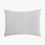 organic cotton crinkle matelasse light gray pillow shams