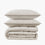 natural stone linen eucalyptus box quilt pillow shams