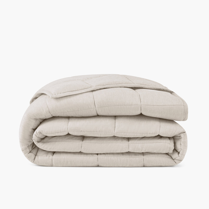 natural stone linen eucalyptus box stitch quilt blanket