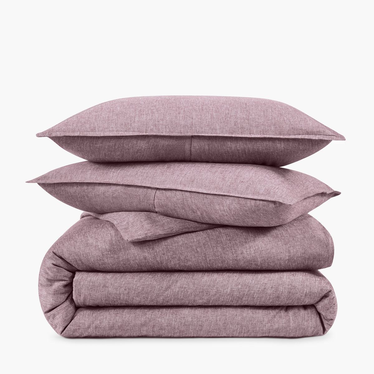 Linen Eucalyptus Duvet Set - Fig- Full Queen · Under The Canopy