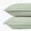 pistachio green linen eucalyptus pillow shams
