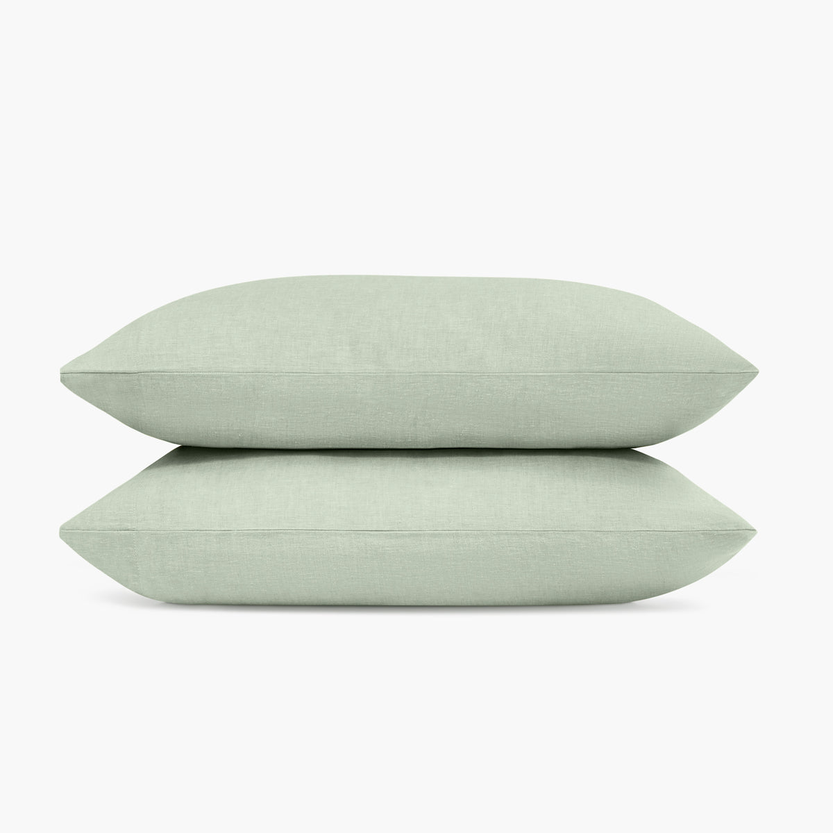 KING SIZE Linen Eucalyptus Pillowcase Set - Pistachio · Under The Canopy