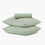 pistachio green linen eucalyptus sheets set