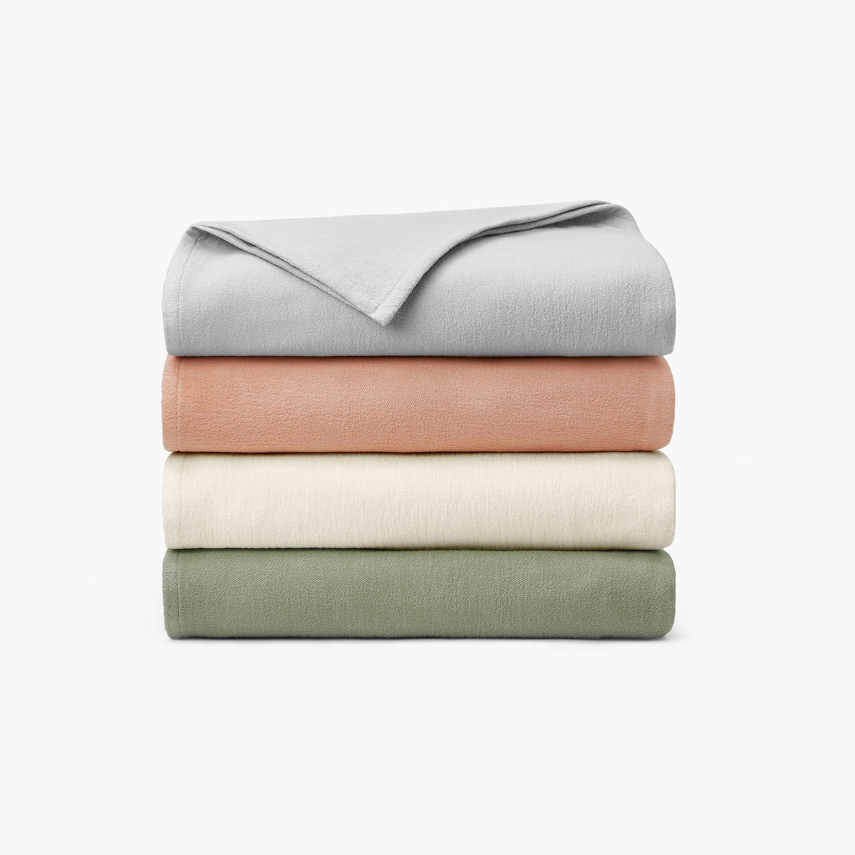 Organic Brushed Cotton Blanket Pearl · Under The Canopy