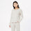 organic cotton natural oatmeal crewneck slim fit long sleeve t-shirt loungewear set