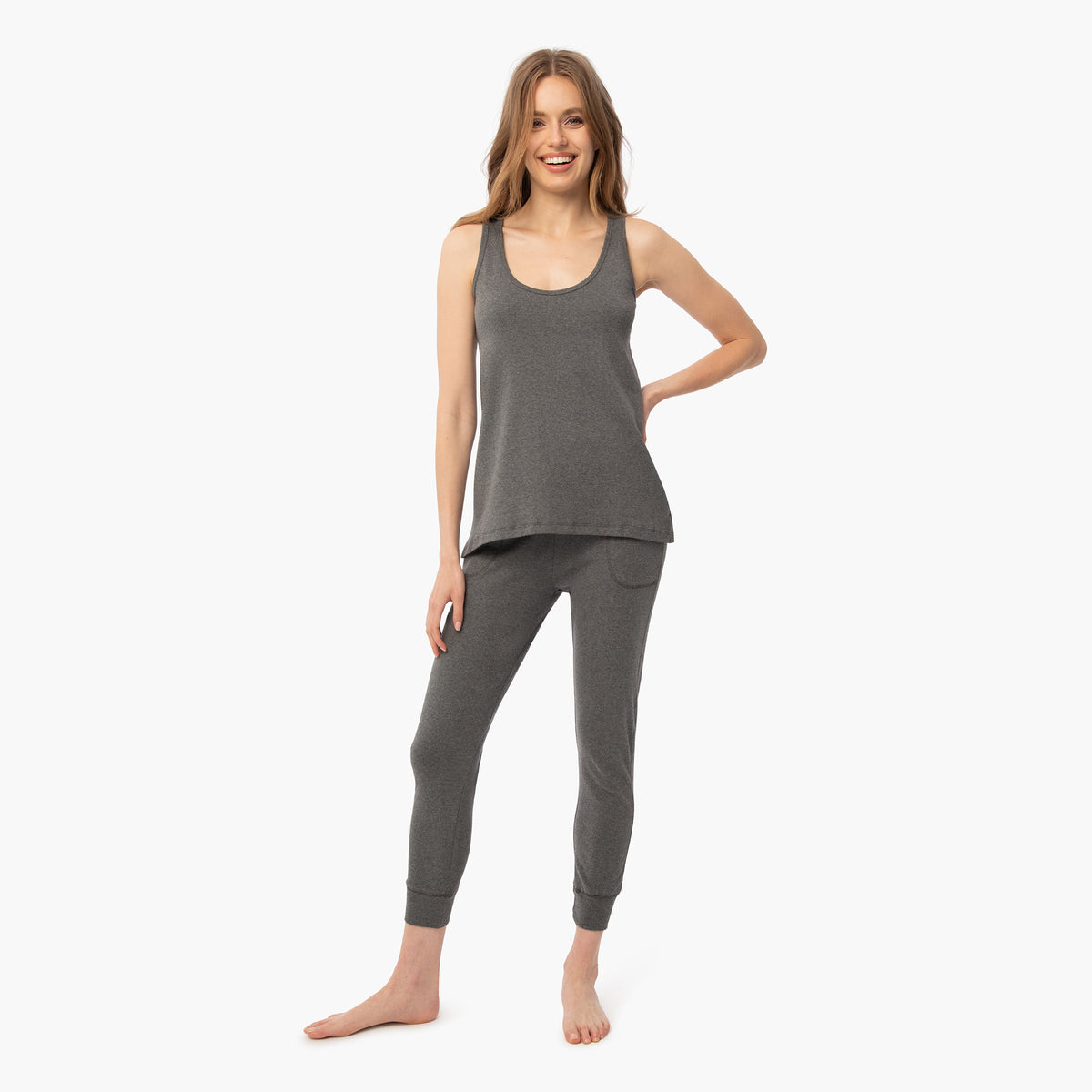 Organic Cotton Tapered Jogger - Charcoal Gray ·
Under The Canopy