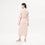 organic cotton blush pink lightweight robe back