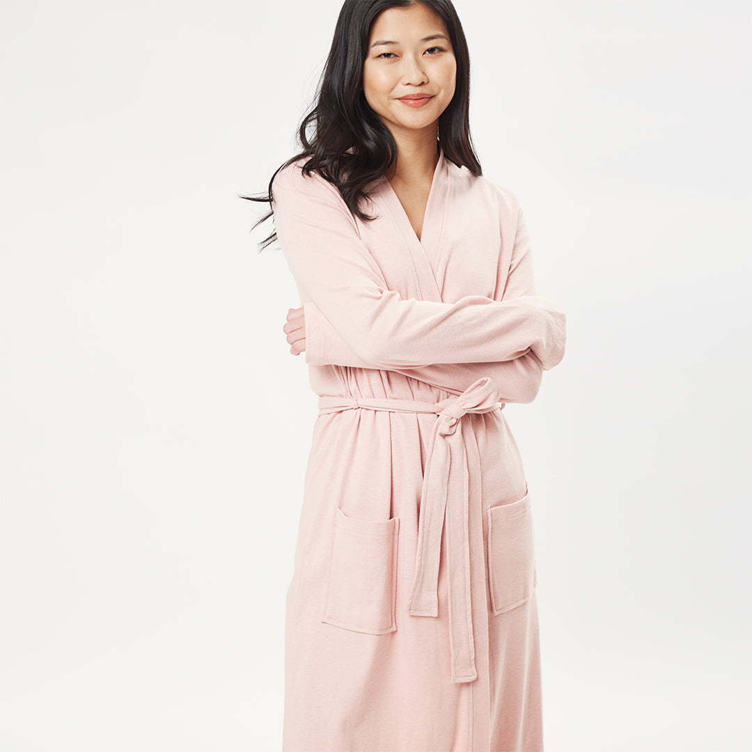 Organic Cotton Robe - Blush ·
Under The Canopy