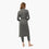 organic cotton charcoal gray lightweight robe
