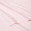 organic cotton sateen sheet set pale pink detail