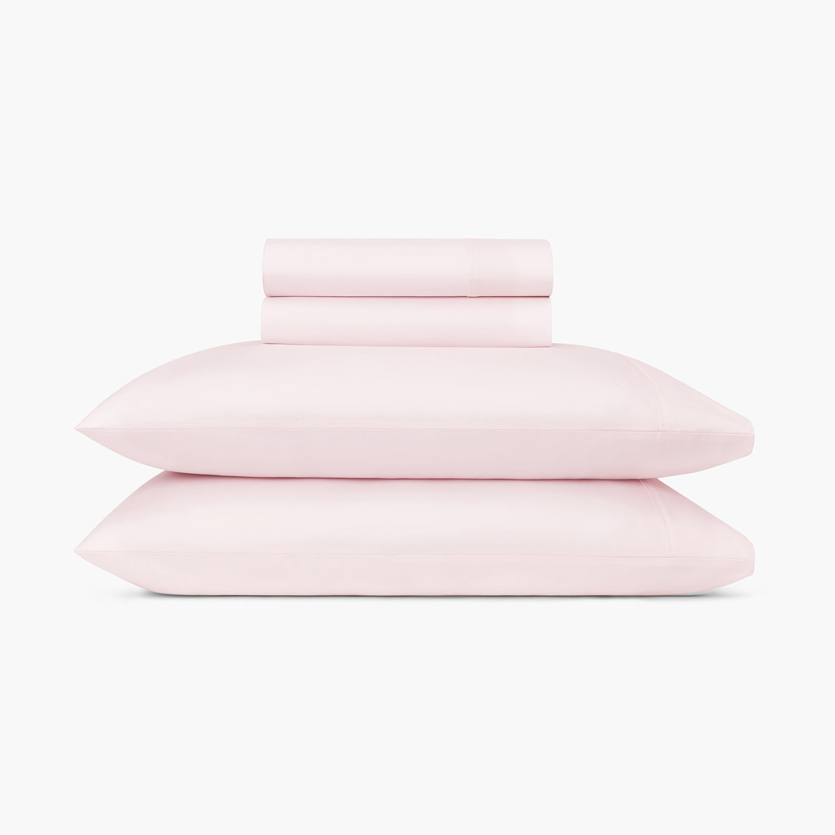 Organic Sateen Sheet Set Pale Pink · Under The Canopy