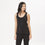 organic cotton black flowy swing tank top