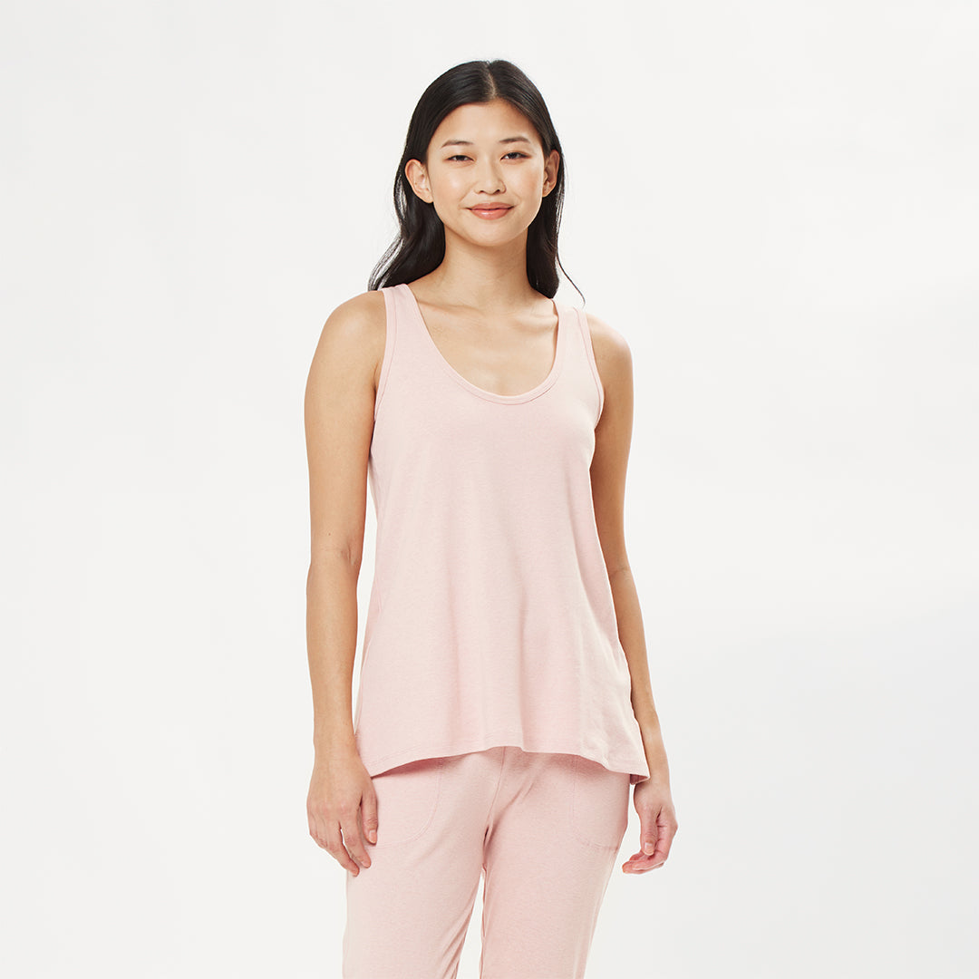 Under The Canopy Organic Swing Tank Blush M Blush Shirt