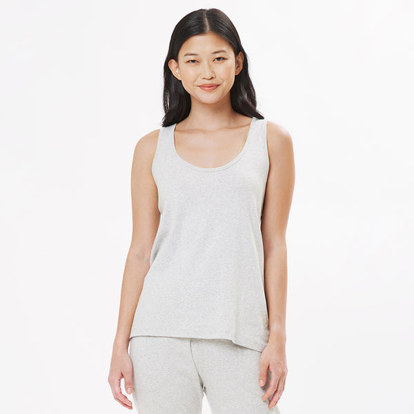 Organic Cotton Swing Tank - Light Gray · Under The Canopy