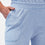 organic cotton light blue tapered leg joggers loungewear bottoms pocket detail