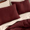 organic crinkle matelasse duvet set raisin lifestyle 4