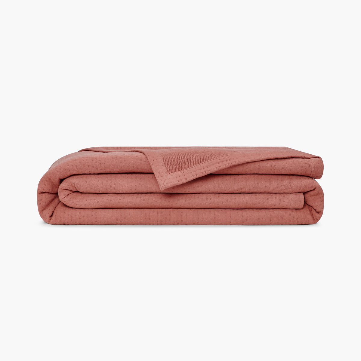 Under the Canopy | Organic Matelasse Blanket (Clay)