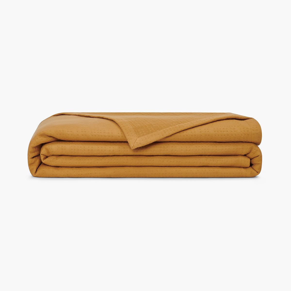 Organic Matelasse Blanket Ochre · Under The Canopy