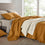 organic matelasse blanket ochre lifestyle 4