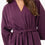 organic short lounge robe grape