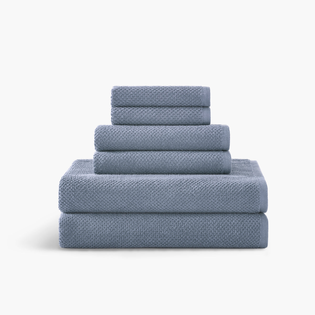 Under The Canopy Luxe Organic Cotton Towel - Blue Fog, Blue Fog / Wash Cloth Wash Cloth Blue Fog