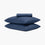 Organic Washed Cotton Sheet Set - Denim