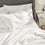 organic cotton crinkle matelasse white pillow shams duvet cover