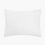 organic cotton crinkle matelasse white pillow shams 