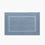 classic chambray blue organic cotton bath mat