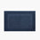 classic navy blue organic cotton bath mat