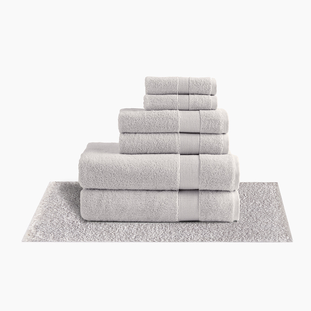 Solid Light Grey Bath Mat