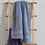 classic chambray blue organic cotton 650 GSM bath towels