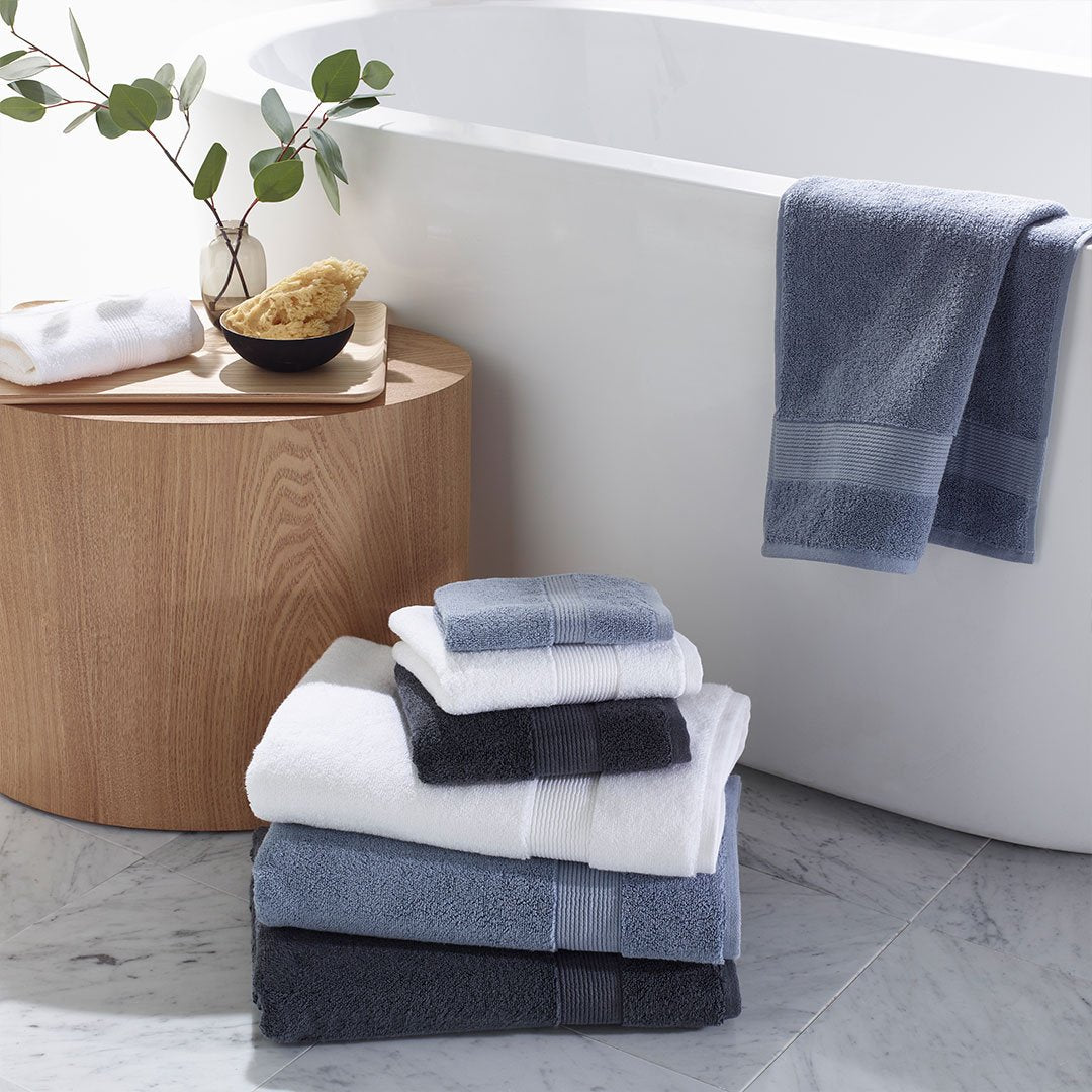 Under The Canopy Classic Organic Towel - Charcoal Charcoal / 6-Piece Bath Sheet Set