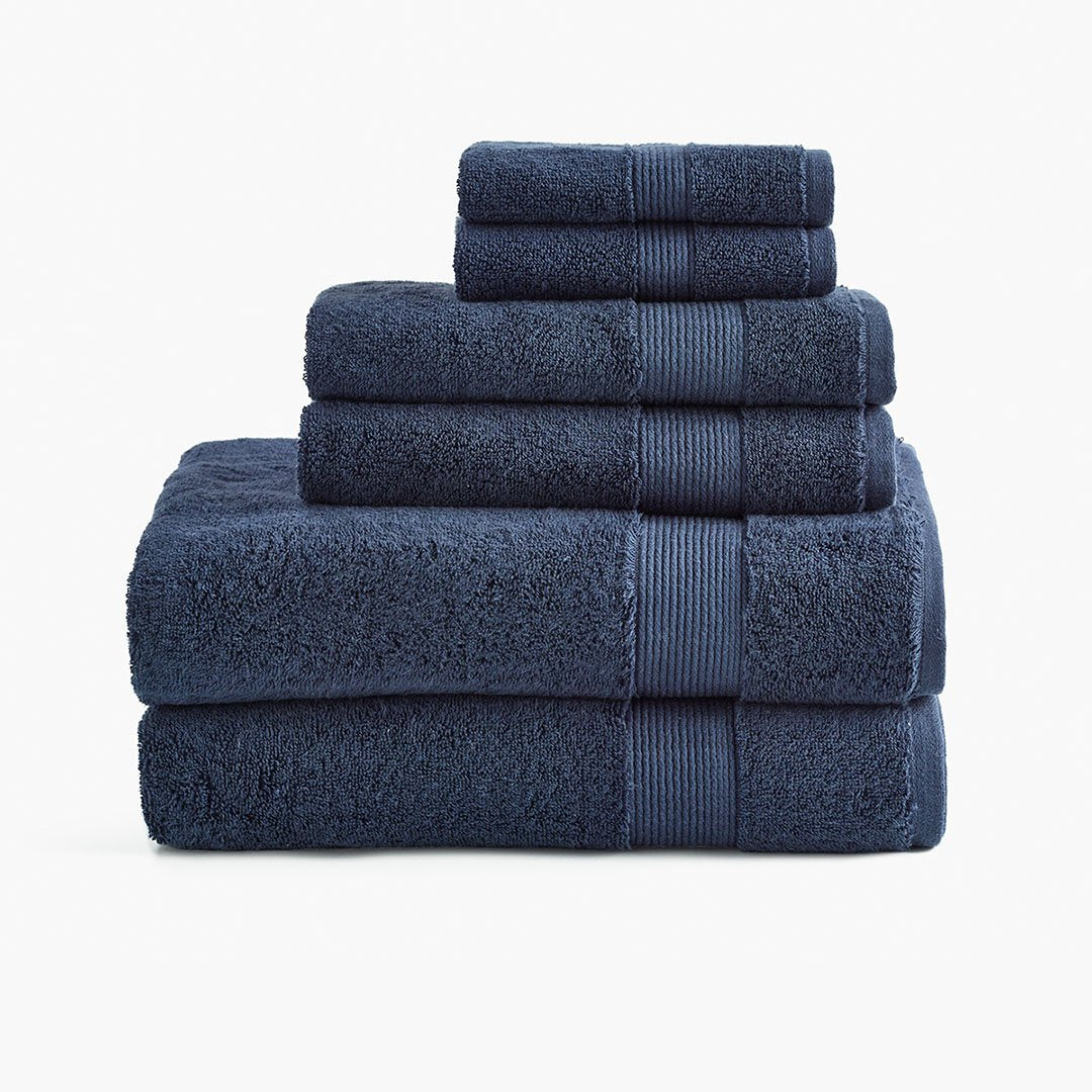 Organic Towel Sets in Sky Blue, Towel Collection