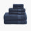 classic navy blue organic cotton 650 GSM bath towels