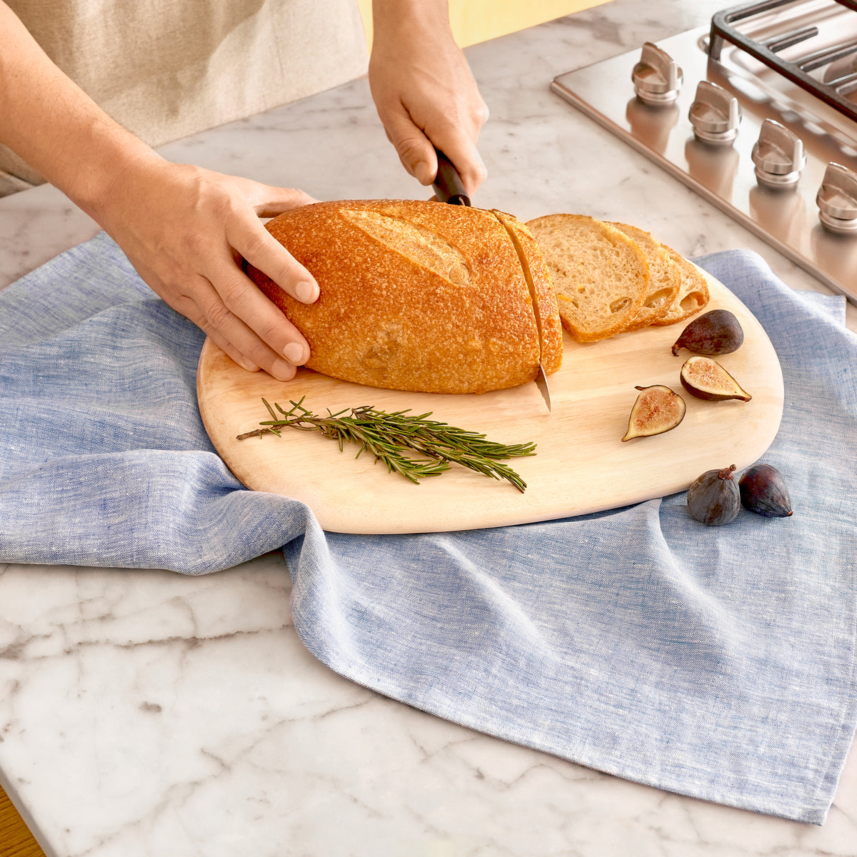Linen Bread Baker Tea Towel