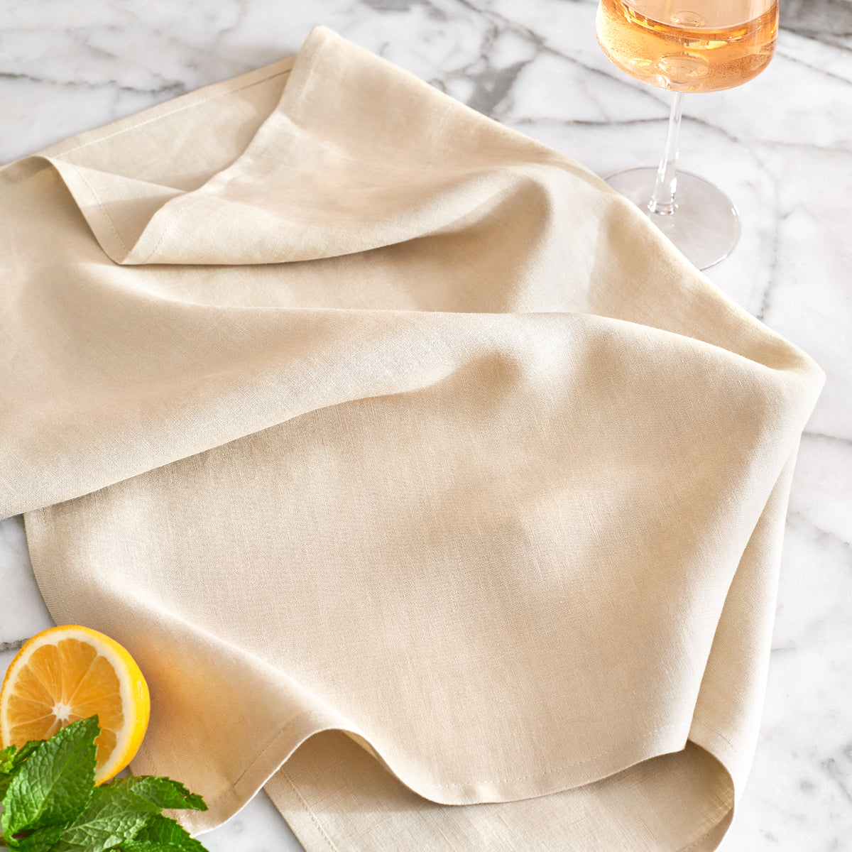 Under The Canopy Linen Tea Towel - Natural Natural / One Towel