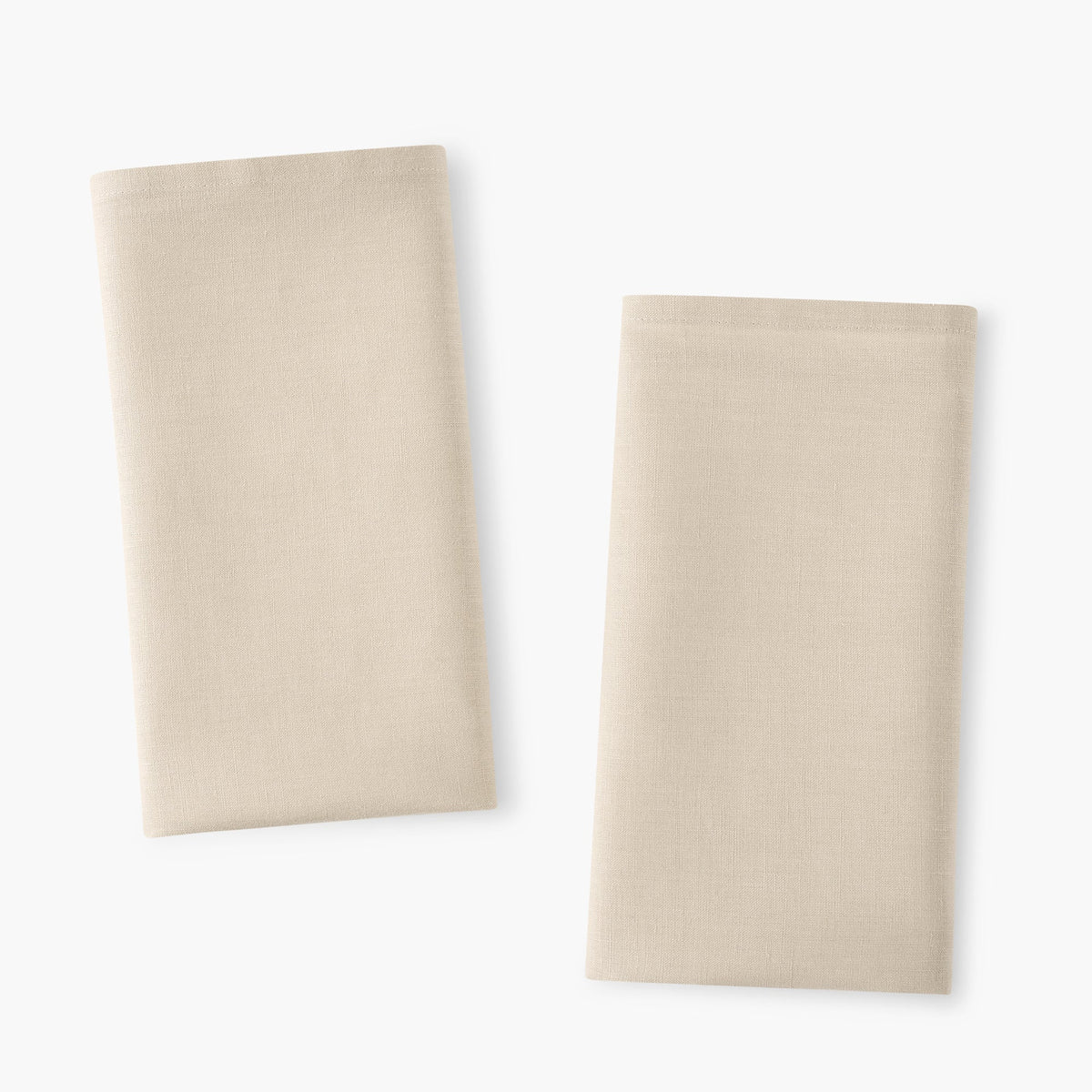 Linen Tea Towels Set of 10 Linen Dish Towels, Rusty, White