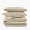 Organic Crinkle Matelasse Duvet Cover - Stone
