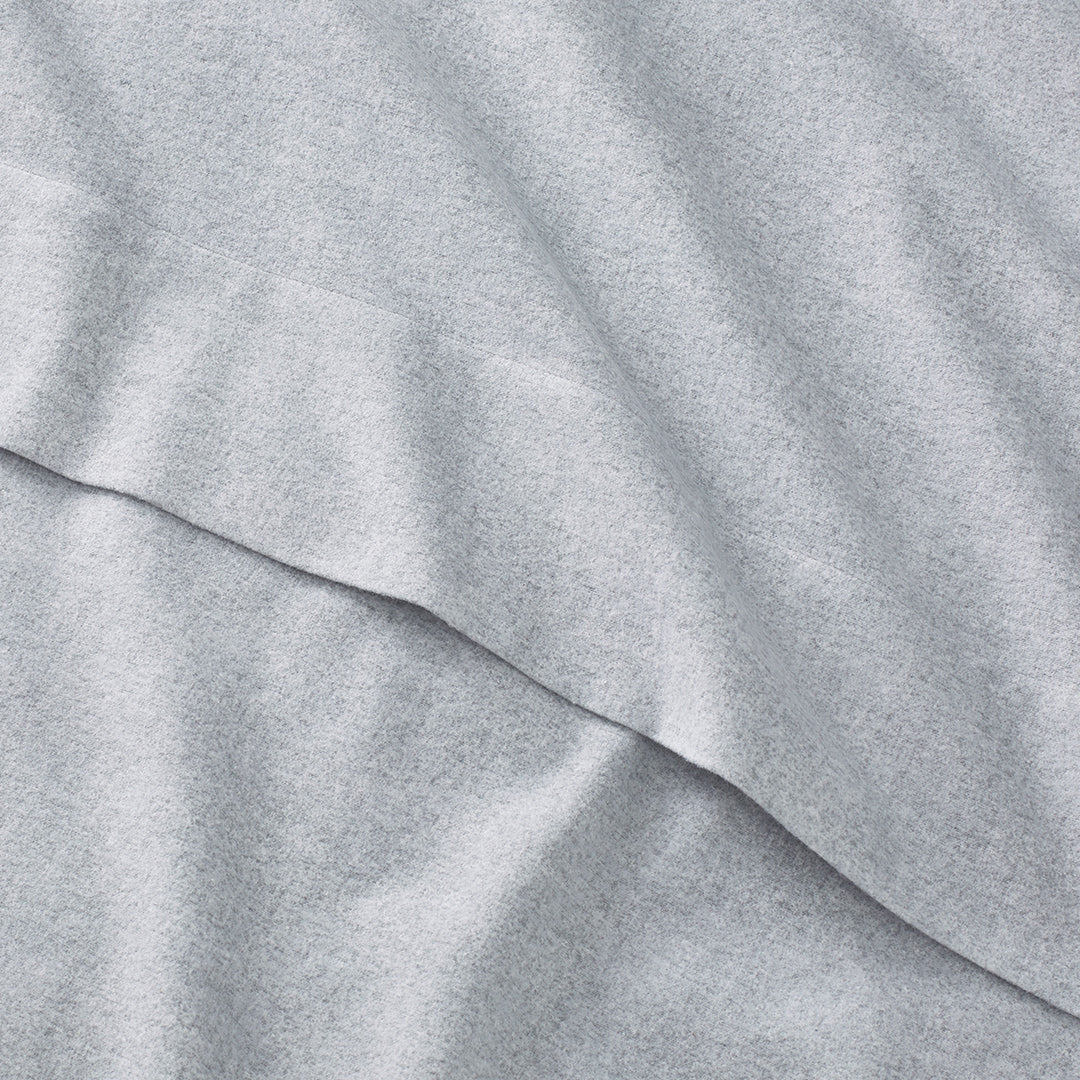 Under The Canopy Organic Flannel Sheet Set - White White / Queen