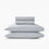 organic cotton bedding heathered gray flannel sheets pillowcases set